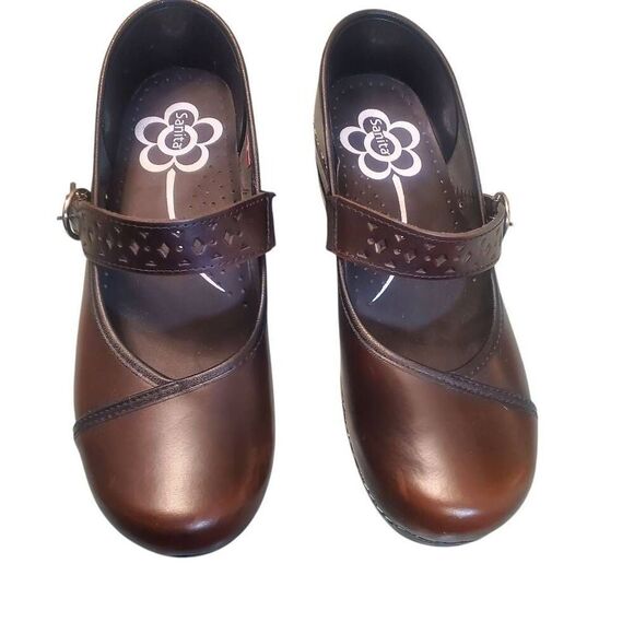 Sanita Shoes - Sanita Women's Alyssa Mary Jane Original Danish Clogs Shoes Size 39, US 8